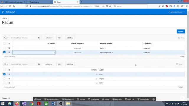 Oracle Apex video 4 - master detail forma, pogled (view), klasični i interaktivni izvještaji смотреть онлайн
