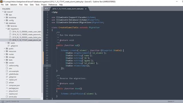 5. Migration Database pada Laravel смотреть онлайн