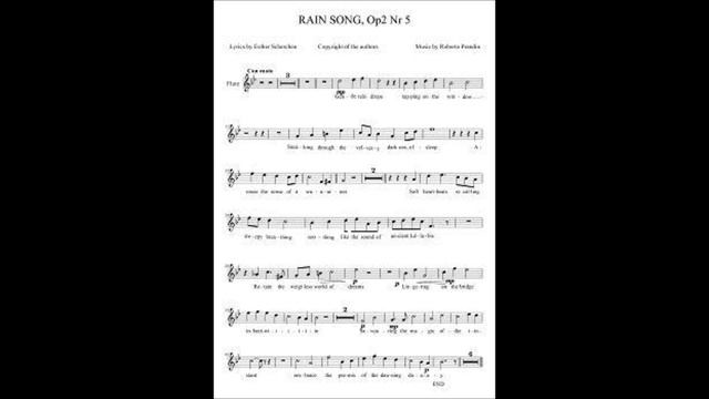 PRANDIN - SCHERCHEN - RAIN SONG For Flute or Voice , Harpischord, Cello, C bass - Copenhagen 2012 смотреть онлайн