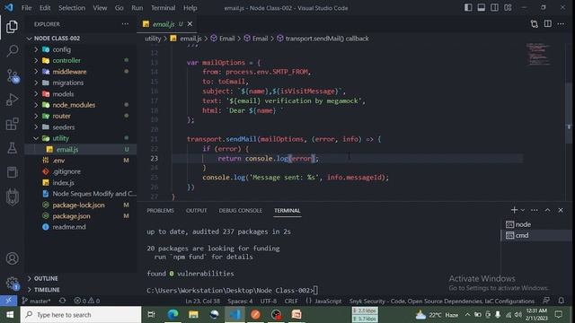#20 Send Emails in Node.js | NodeMailer Tutorial in Hindi Part-1 смотреть онлайн