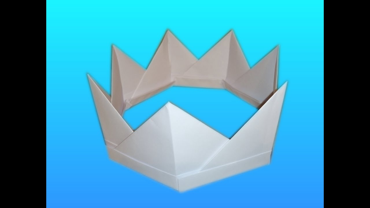 Как сделать КОРОНУ из БУМАГИ своими руками Оригами корона смотреть онлайн