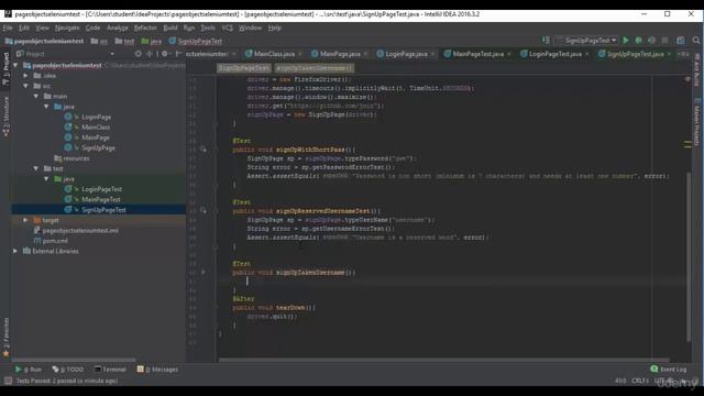 73 - Selenium WebDriver Java - Написание тестов на JUnit для класса SignUpPage смотреть онлайн