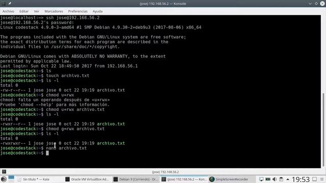 08 - Sistema de Permisos Para Directorios y Archivos [Debian 9 - GNU/Linux] смотреть онлайн