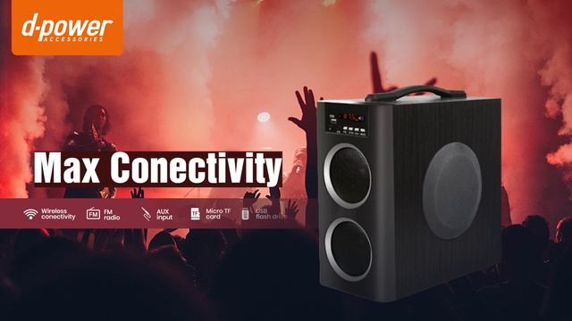 D-Power Beatbox Portable Multimedia Speaker 6000W смотреть онлайн