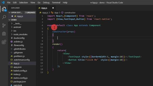 Get Value of TextInput Component in React Native смотреть онлайн