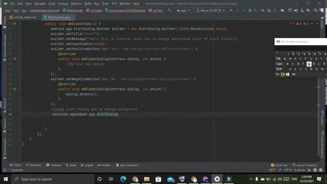 Custom Alert Dialog. How to change background of Alert Dialog in android studio? || With Source Cod смотреть онлайн