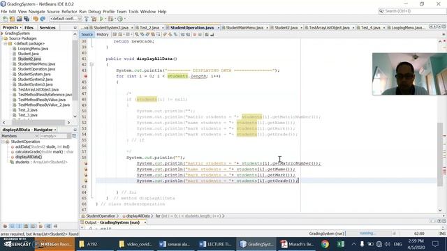 Java : Demo System using Array List to ADD and DISPLAY DATA Part 1 смотреть онлайн