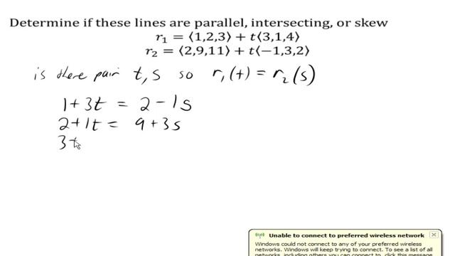 Determine if lines are parallel, intersecting, or skew смотреть онлайн