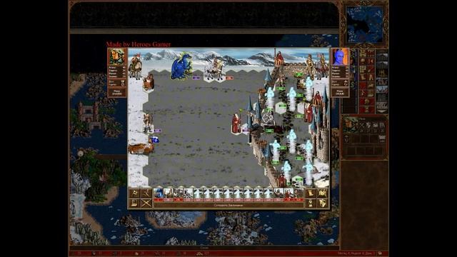 HEROES III :Tactical battle VS Nella - Air Mage, Trick 1 (The Uprising) смотреть онлайн