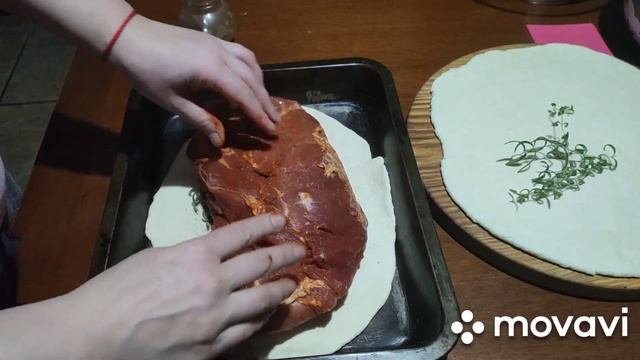 Мясо свинины запечённое в тесте смотреть онлайн