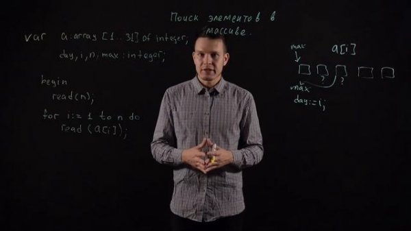 ИНФОРМАТИКА 9 класс: Последовательный поиск в массиве | Видеоурок