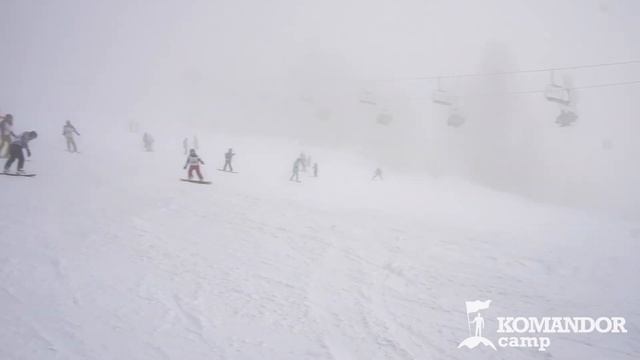 Горнолыжный лагерь Командор. Горные лыжи и сноуборд. Обучение с любого уровня подготовки.