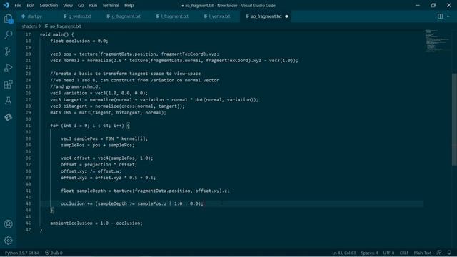 OpenGL with Python 25: Screen Space Ambient Occlusion смотреть онлайн