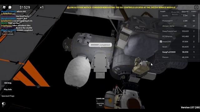 EVA Mission: Repair CMG and solar panel 1 | SPACE SAILORS | roblox | EP.2 смотреть онлайн