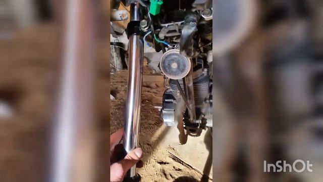 как выровнять штоки - вилку - передний амортизатор в мотоцикле. смотреть онлайн