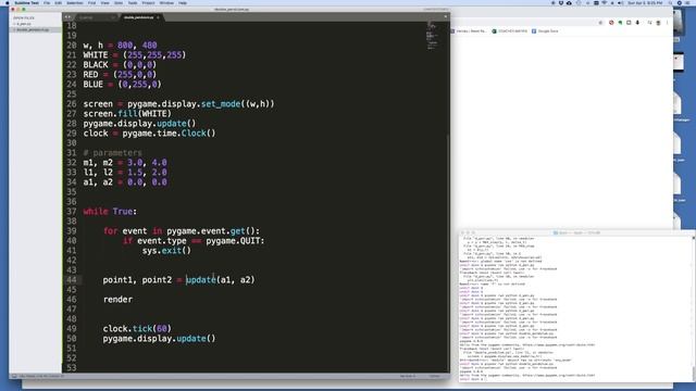 Animating the Double Pendulum (2DOF) - Part 2 of 3 - Creating an Animation смотреть онлайн