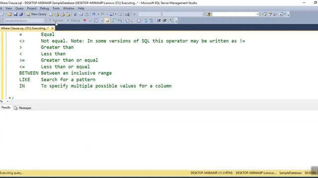 Sql Server Where Clause Intro | SQL Server tutorial смотреть онлайн