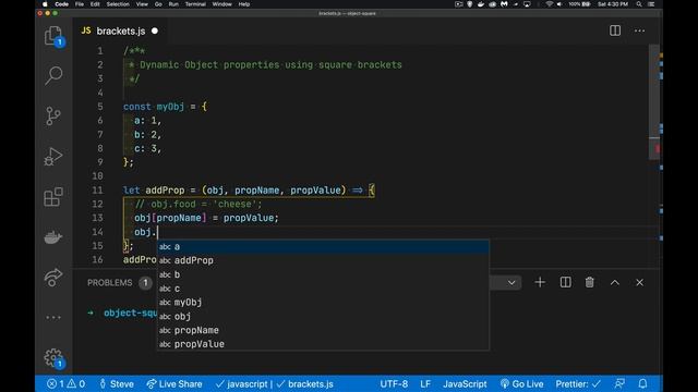 Dynamic Object Properties in JavaScript смотреть онлайн