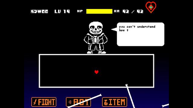 UnderTale - HardMode Sans By RTF - Extra Hard Mode / No Delay |Phase 1| [INF HP] смотреть онлайн