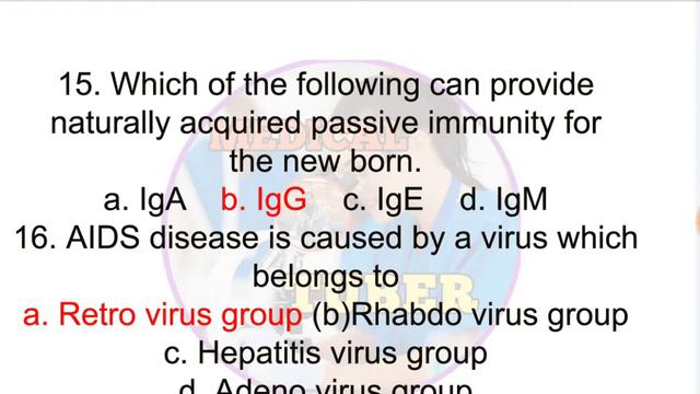 IMMUNOLOGY MCQS FOR MEDICAL TEST,#MLT ADDA смотреть онлайн
