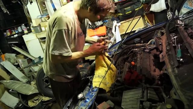 Выдуваем лишнюю жидкость после раскоксовки смотреть онлайн