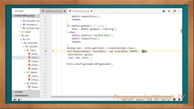 Android Live Courses S1E14 :Scientists App : CRUD Activity - INSERT UPDATE DELETE смотреть онлайн