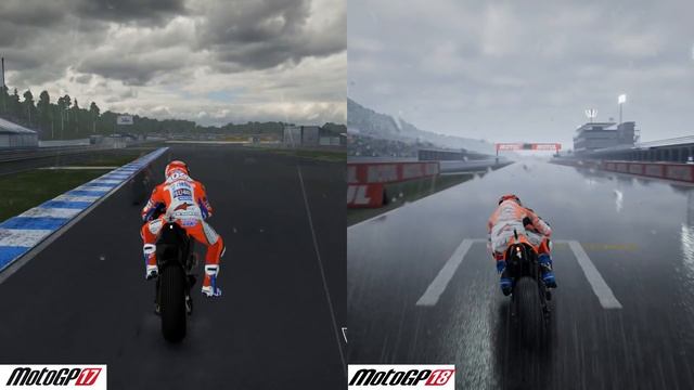 MotoGP 17 Vs MotoGP 18 (Comparison) смотреть онлайн
