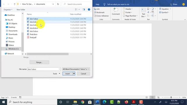 How To Combine Multiple Word Documents into One Document or PDF Free Using MS Word смотреть онлайн
