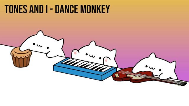 Bongo Cat - TONES AND I "DANCE MONKEY" (Cat Cover) смотреть онлайн