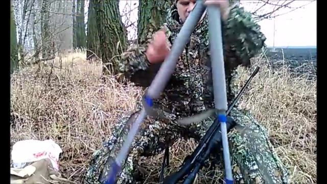 Бипод своими руками. Охота с МР 18 МН 308 win. Охота на лису.