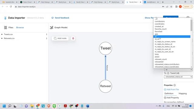 Neo4J aura: How to Create graph database & import CSV data & config nodes and relationship смотреть онлайн