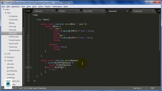 OOP – Nesne Tabanlı Php – Onaylama İşlemi – Ders 33 смотреть онлайн