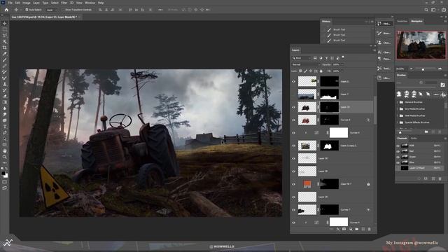 Post-Apocalypse Concept Art - Photoshop Timelapse | Photo Manipulation смотреть онлайн