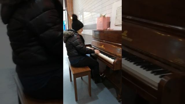YOU ARE MY SUNSHINE (boogie Woogie)- Public Piano at The Grain Exchange (Karen Baldwin) смотреть онлайн
