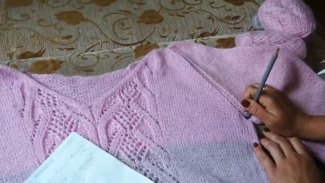 Вязаный джемпер "Нежность" в стиле Градиент. Обзор смотреть онлайн