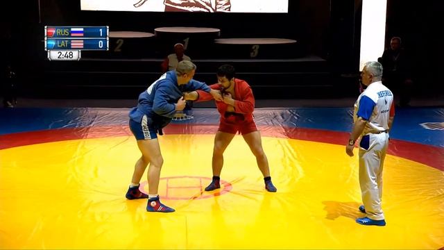 OSIPENKO Viktor (RUS) vs RESKO Viktors (LAT). Sambo World Cup Kharlampiev Memorial 2018 смотреть онлайн