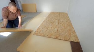 ? Тёплые полы. ОСП-3 + пенопласт. | Строю САМ