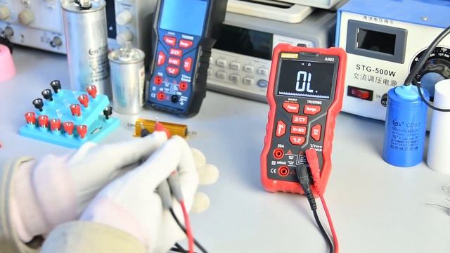 ANENG AN82 Professional Digital 9999 Tester Transistor Capacitor NCV Tester True RMS Multimetro смотреть онлайн