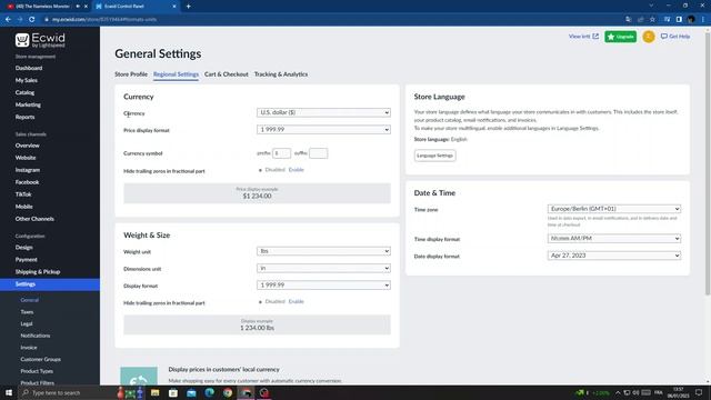 How to Edit and Change Currency on Ecwid смотреть онлайн