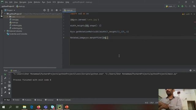 How to rotate image in an opencv смотреть онлайн