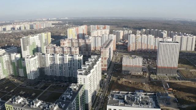 Пролетая над ЖК Никольские луга и Бутово парк 2 от застройщика ПИК смотреть онлайн