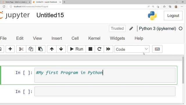My first program in Python смотреть онлайн