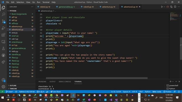 Python 9 - Advanture Game Intro смотреть онлайн
