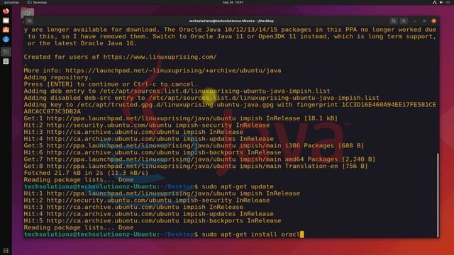 How to Install Java 17 on Ubuntu 21.10 | Installing JDK 17 on Ubuntu 21.10 Impish indri | Java 17 смотреть онлайн