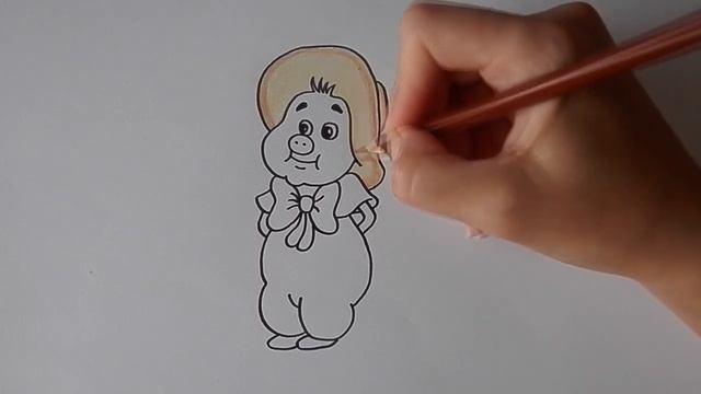 Как ПРОСТО нарисовать ПОРОСЕНКА ФУНТИКА/456/How easy it is to draw POROSENKA funtika смотреть онлайн