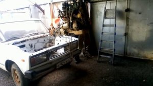 ремонт ваз 2104 установка двигателя