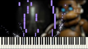 Five Nights at Freddy's Main Theme [ FNAF ] - PIANO TUTORIAL [ Synthesia Arr. ]