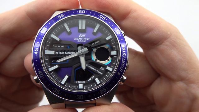 How to set digital time and date on Casio Edifice EFV-C110D смотреть онлайн