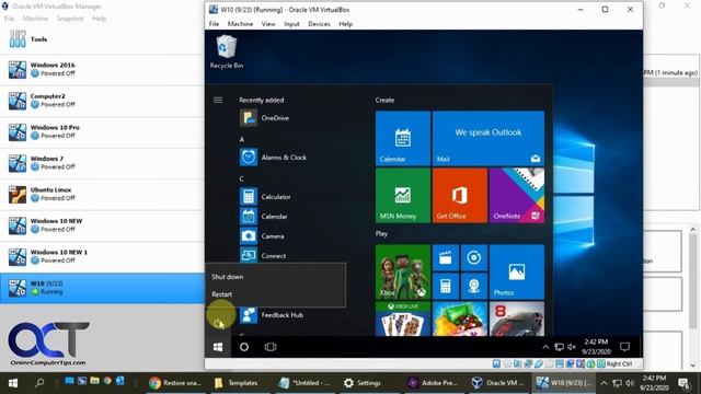 Create and Restore a VirtualBox VM Snapshot смотреть онлайн