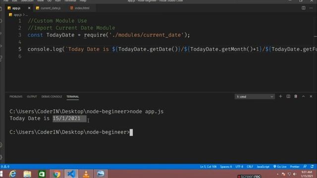 Custom Modules in Node js смотреть онлайн